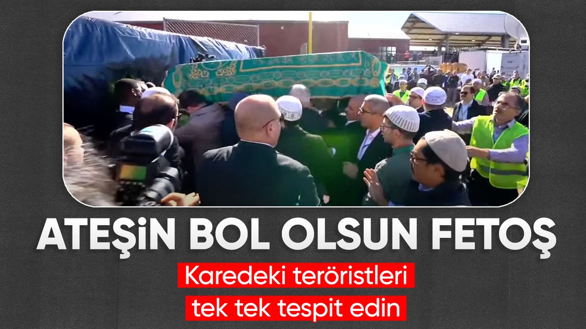 FETÖ elebaşının cenazesi törenin yapılacağı stadyuma getirildi