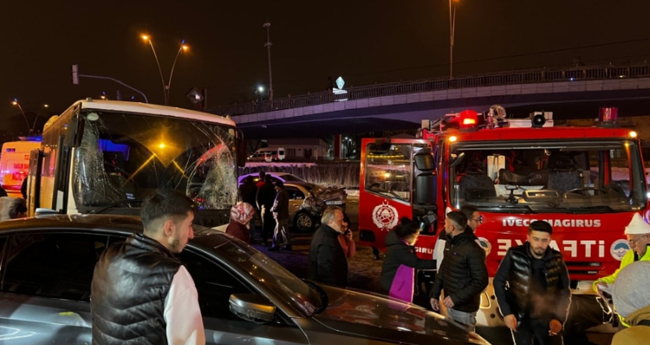 Kayseri’de zincirleme kaza: 7 kişi yaralandı