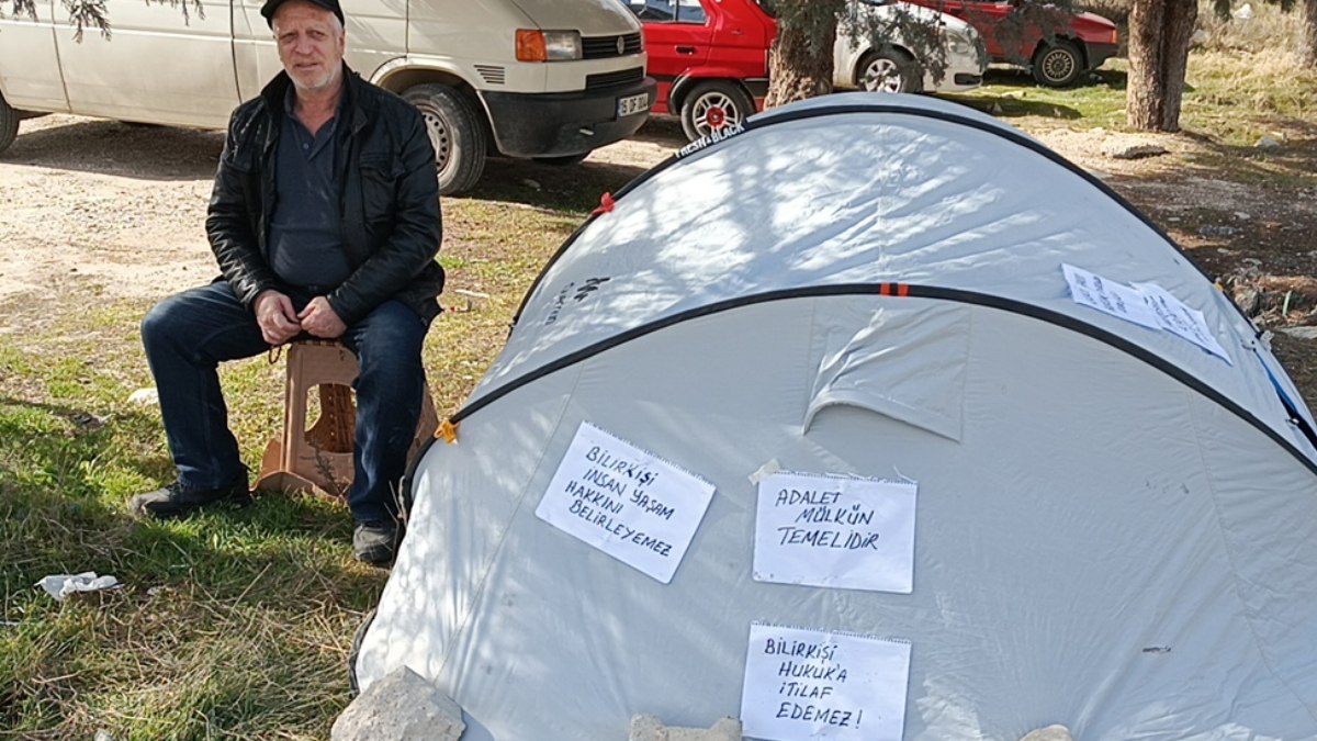 Burdur’da mahkemenin kira artış kararını çadır kurarak protesto etti