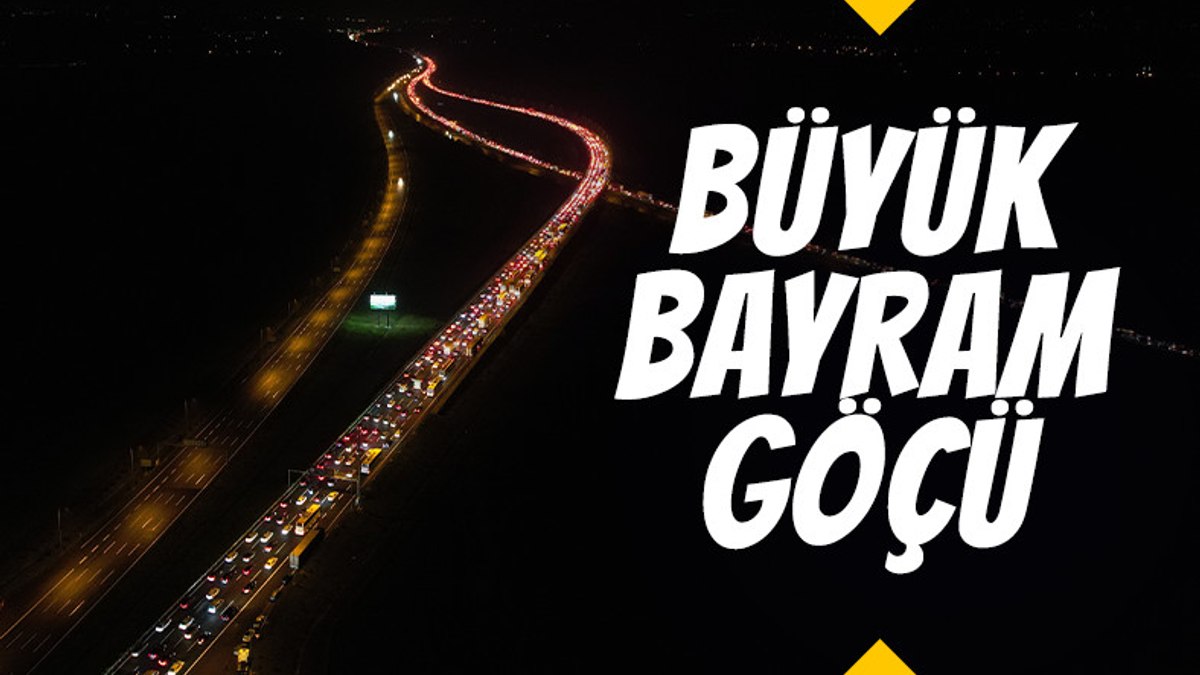 İstanbul’dan çıkışlar trafiği durma noktasına getirdi